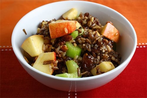 Apple wild rice salad