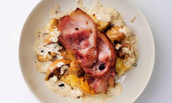 Apples, potatoes and bacon