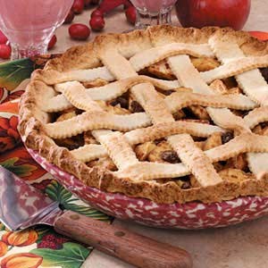 Applesauce lattice pie