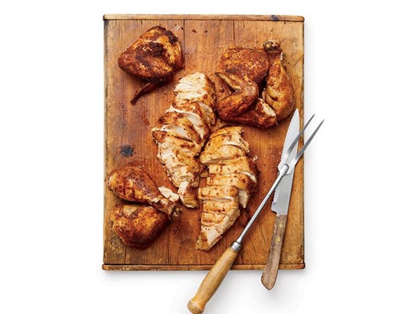 Applewood-smoked chicken [Lee Ann Whippen]