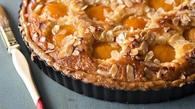 Apricot & almond frangipane pie [Rangiora Bakery]
