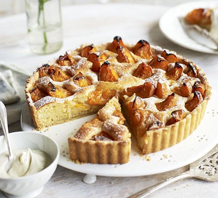 Apricot & ginger frangipane tart