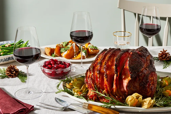Apricot & honey baked ham