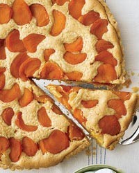 Apricot, almond and brown butter tart