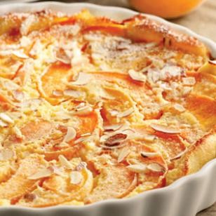 Apricot-almond clafouti