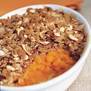 Apricot-almond crisp