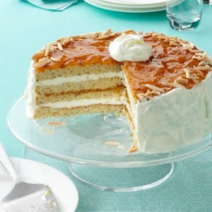 Apricot almond torte