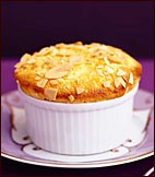 Apricot and almond soufflés