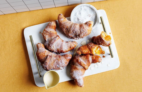 Apricot and cardamom fried croissant hand pies