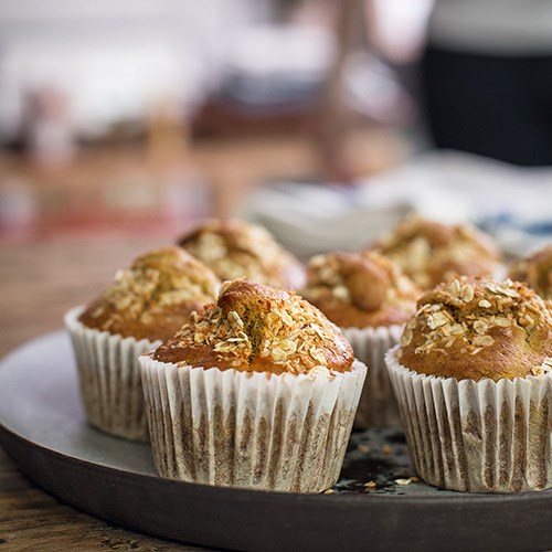 Apricot and cranberry muffins