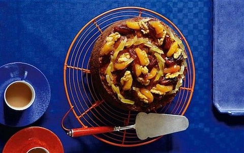 Apricot and ginger fruitcake