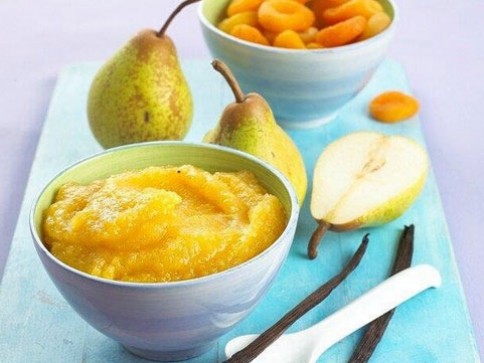 Apricot, apple, pear, and vanilla