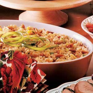 Apricot barley casserole