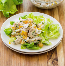 Apricot-basil chicken salad