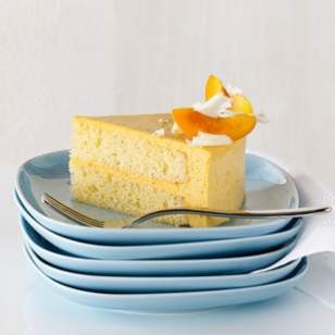 Apricot Bavarian cream cake
