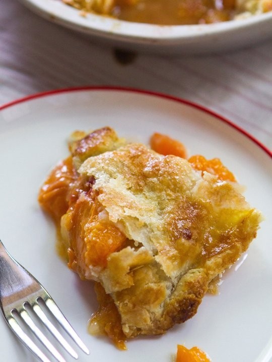 Apricot breakfast pie
