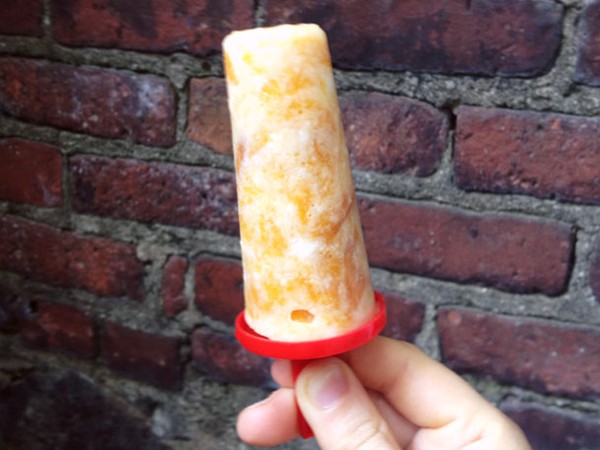 Apricot breakfast popsicles