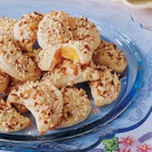 Apricot cheese crescents
