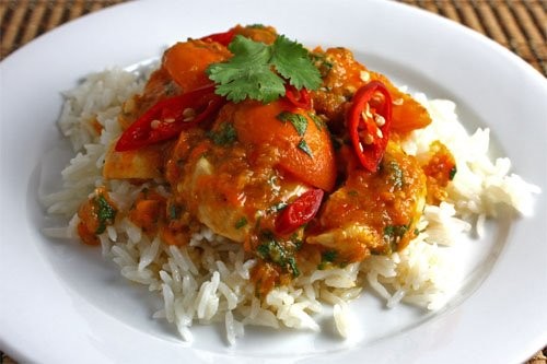 Apricot chicken curry