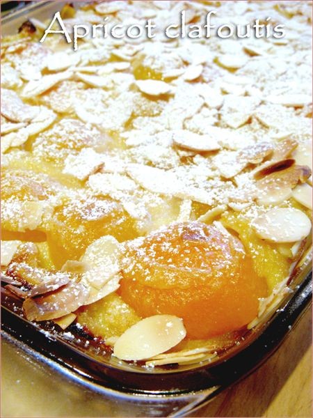 Apricot clafoutis 