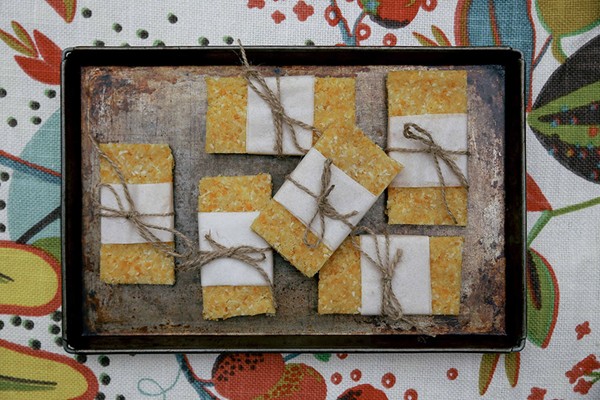 Apricot, coconut & lemon snack bars