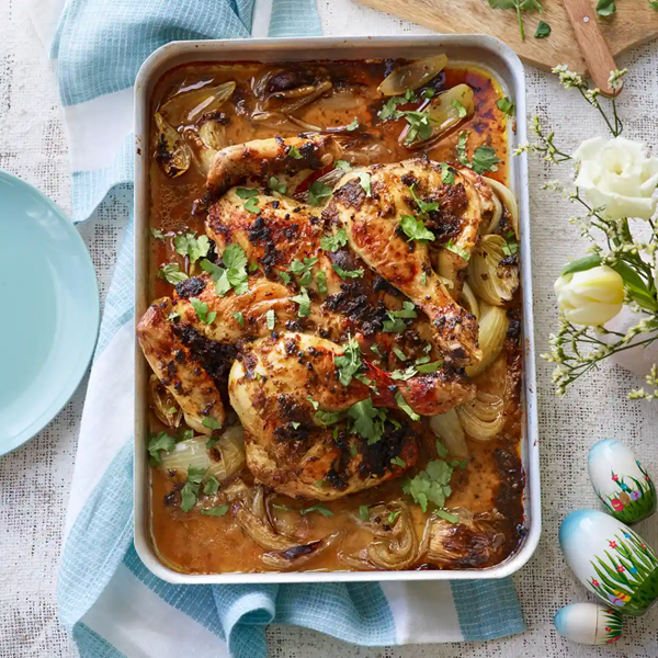 Apricot, coriander and chilli chicken