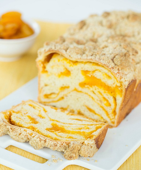 Apricot cream cheese babka