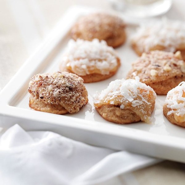 Apricot cream cheese drops