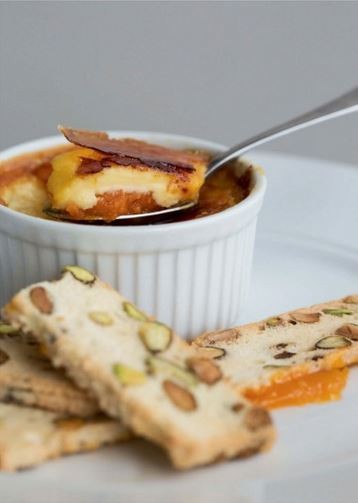 Apricot crème brûlée  [Michael Coughlin]