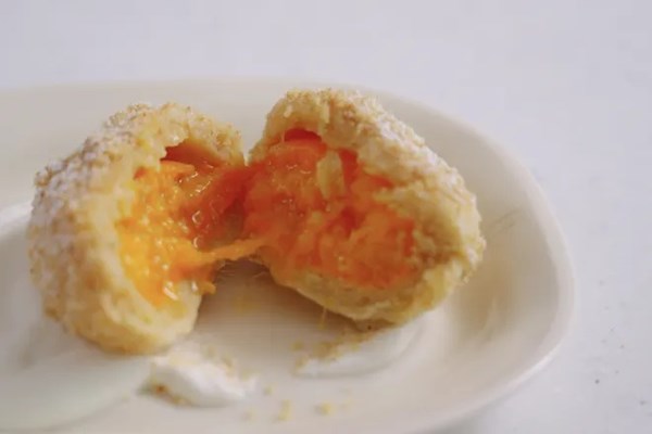 Apricot dumplings