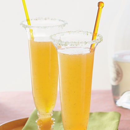 Apricot-ginger Bellinis