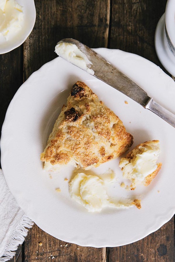 Apricot-ginger scones