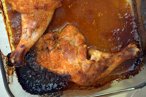 Apricot glazed Sriracha ginger chicken