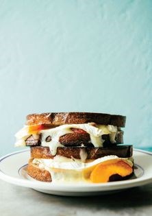 Apricot grilled cheese sandwich