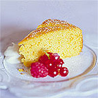 Apricot, honey and polenta cake