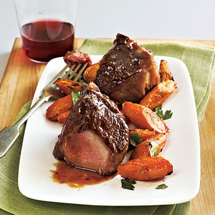 Apricot lamb chops