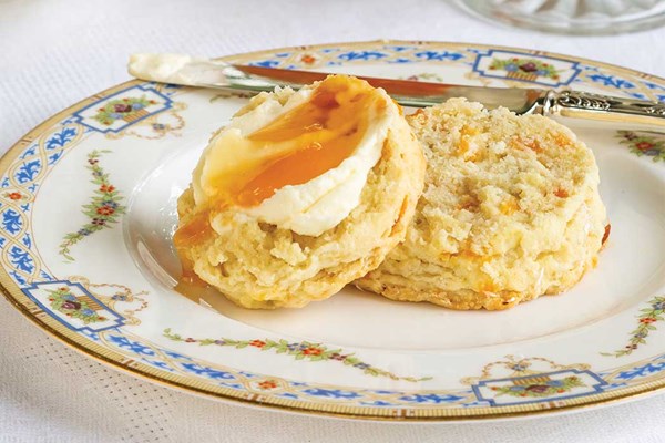 Apricot-lavender scones
