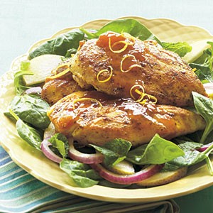 Apricot-lemon chicken