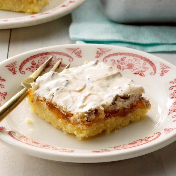 Apricot mud hen cake bars