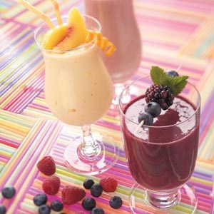Apricot peach smoothies