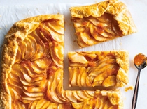 Apricot-pear galette