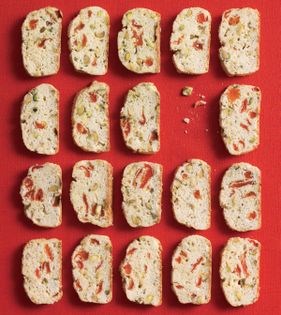 Apricot-pistachio biscotti