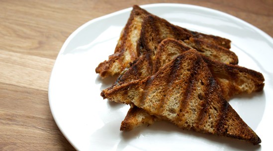 Apricot-praline panini