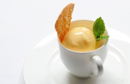 Apricot sorbet