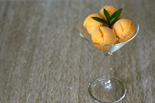 Apricot sorbet