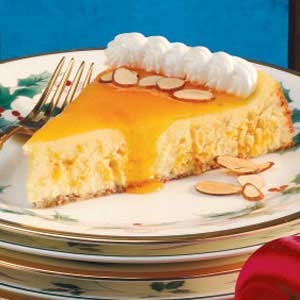 Apricot swirl cheesecake