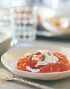 Apricots in cardamom syrup
