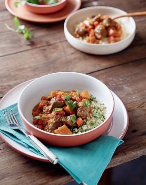 Apricotty lamb tagine
