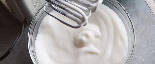 Aquafaba whipped cream