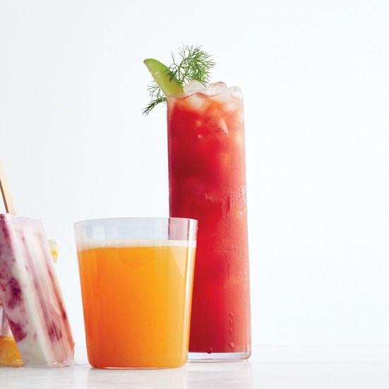 Aquavit and fresh tomato Bloody Mary